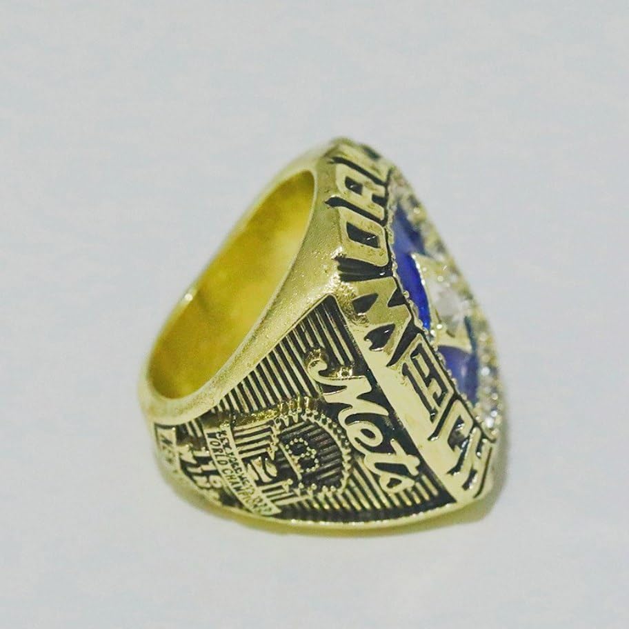 CLASSIC SERIES 1986 CHAMPIONSHIP RING MetsTM #Rarity Luxury Commemorative Sports Fan Detail Gift - Glory Collect Various Festivals Occasions with Sandalwood Box