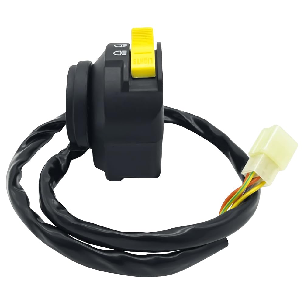 Interruptor izquierdo de manillar compatible con Arctic Cat ATV 400 Manual 500 Manual 700 Diesel 2004-2015 para arranque/parada y luces 0409-083 0509-013