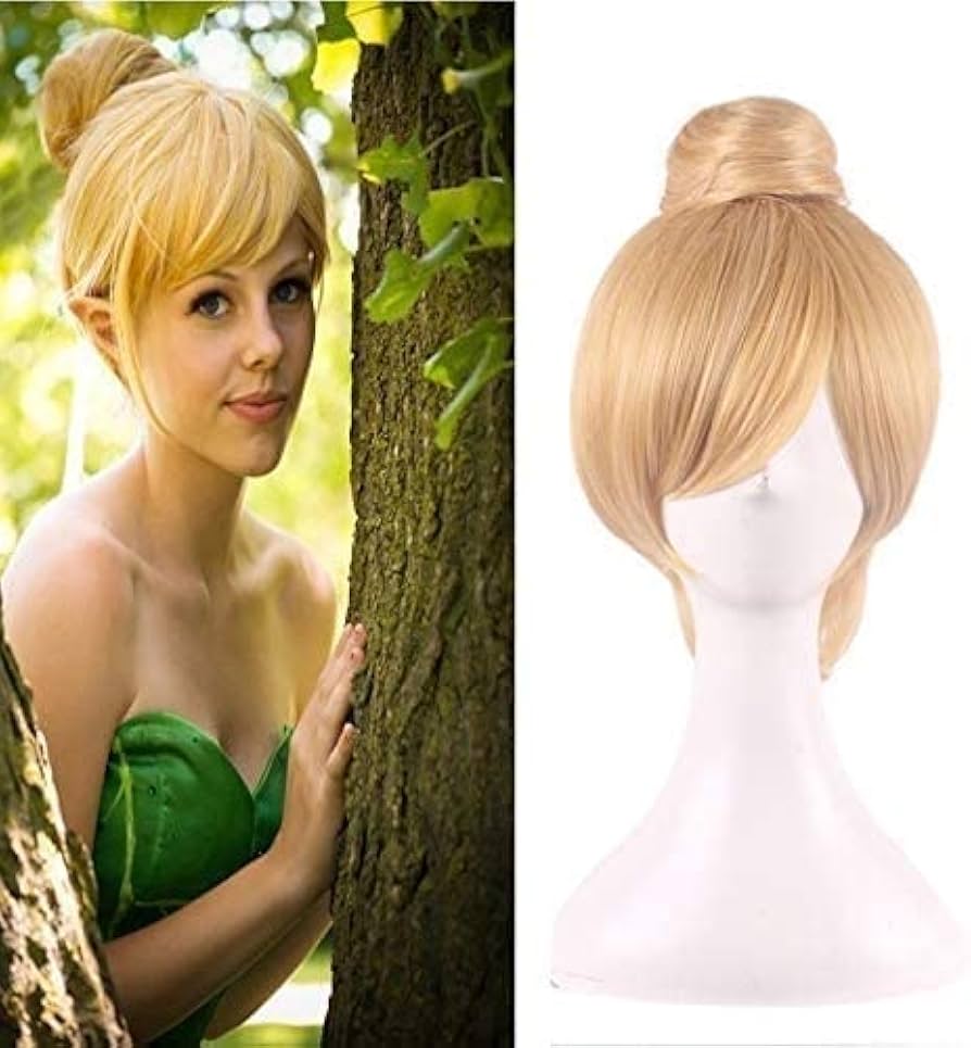 Amazon.co.jp: 30cmショートブロンドコスプレウィッグフェアリー