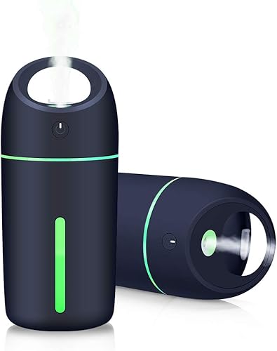 Humidificadores portátiles de niebla fría pequeña, 9.5 fl oz, humidificador USB de escritorio para plantas, oficina, automóvil, habitación de bebé