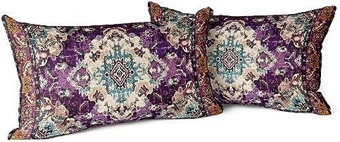 Snycler Boho Throw Pillow Covers 12x20 inch Set of 2 Boho Rug Car...