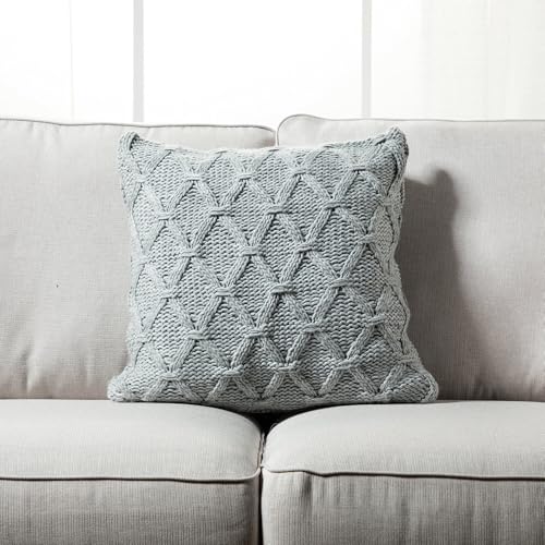 Gray Diamond Pattern Knit with Microgel...