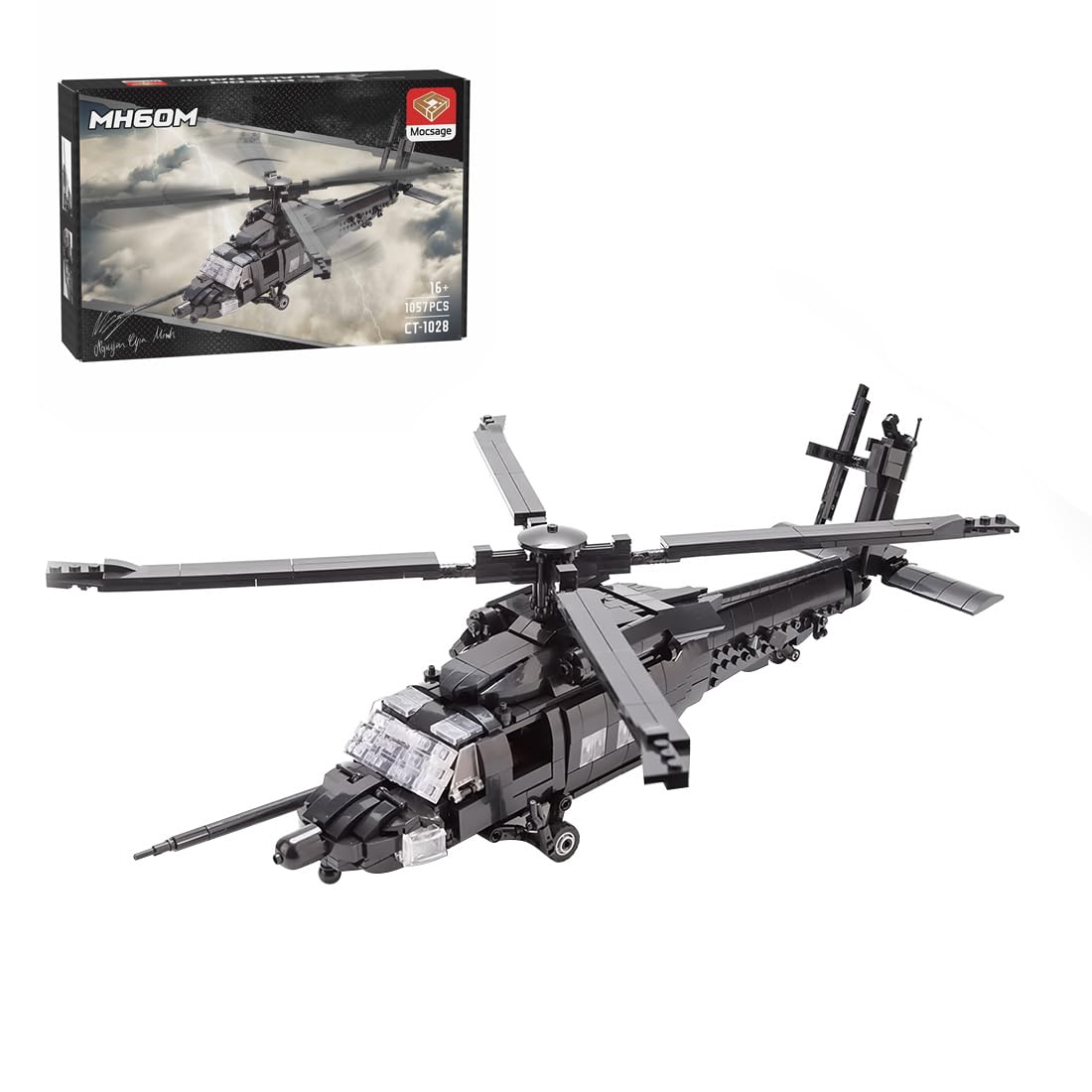 Kit De Construction Hélicoptère + AMP - 718 Pièces - Modulaire - Jouet 6 Ans+ - Neuf