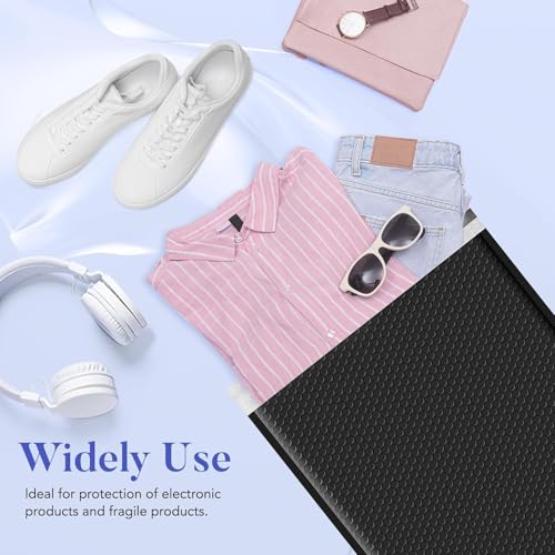 Image of Fuxury Bubble Mailers Bulk 14.5x20 inch 120 Pack Black Large Padded Envelopes | Usable Size 14.5x19 inch Self Seal Bubble Envelopes Padded Mailers Shipping Bags for Mailing book Clothes Small Business #7