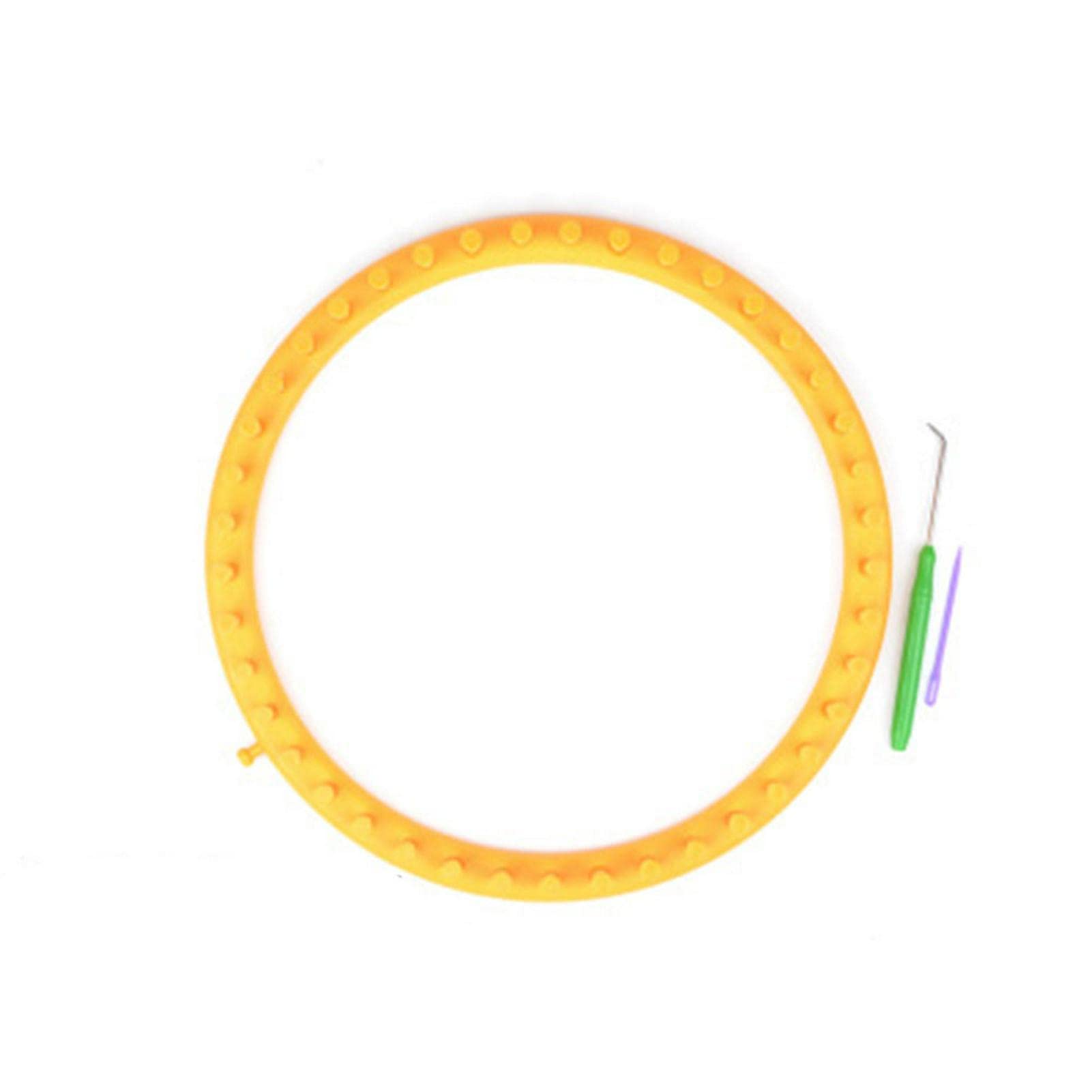 Juego de telares de punto redondos, kit de herramientas de manualidades con aguja de gancho y ganchillo, juego de telar rápido de punto de plástico redondo, para sombreros de tejer, bufandas,