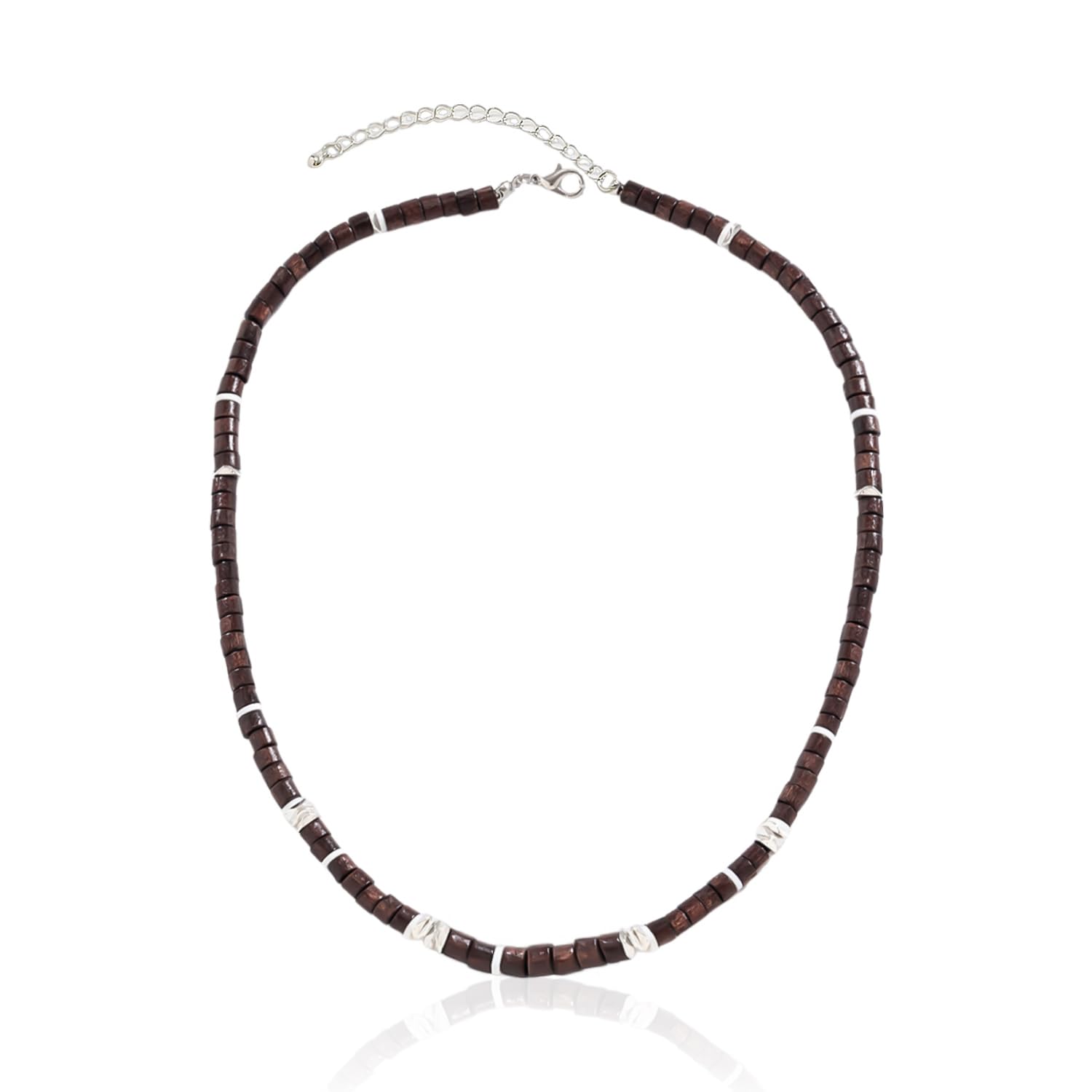 Collar De Cuentas De Hombre De 1 Pieza, Collar De Cuentas De Surf, Accesorios De Collar, Collar De Cuentas De Madera Personalizado, Gargantilla De Cuentas Boho