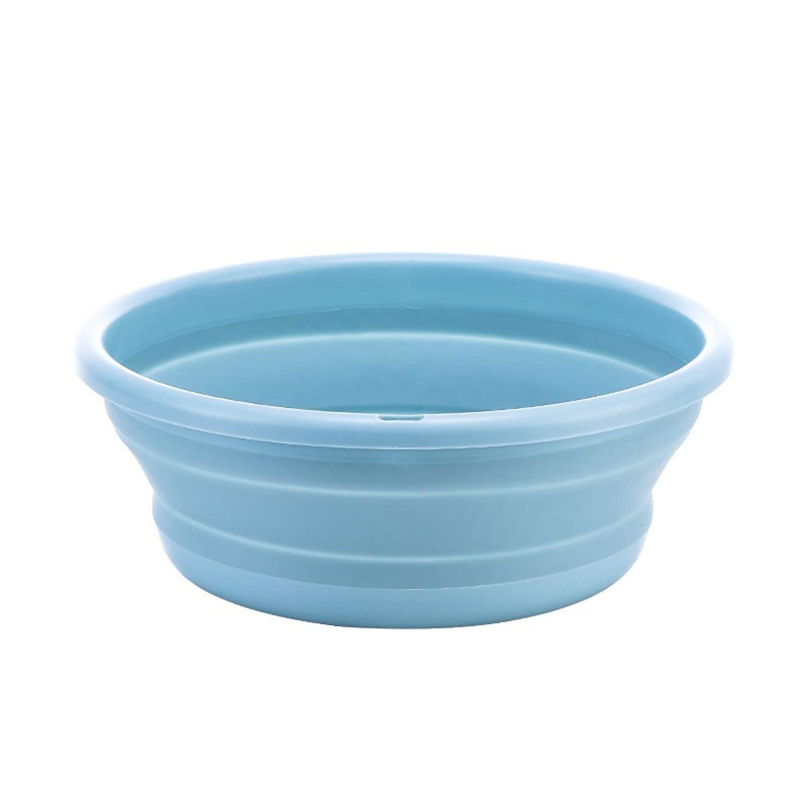 JINGYAN Collapsible washing up Bowls Portable Bowl Folding Bucket Outdoor Tourism Promotion Camping Car Wash Fishing(Blue,S)