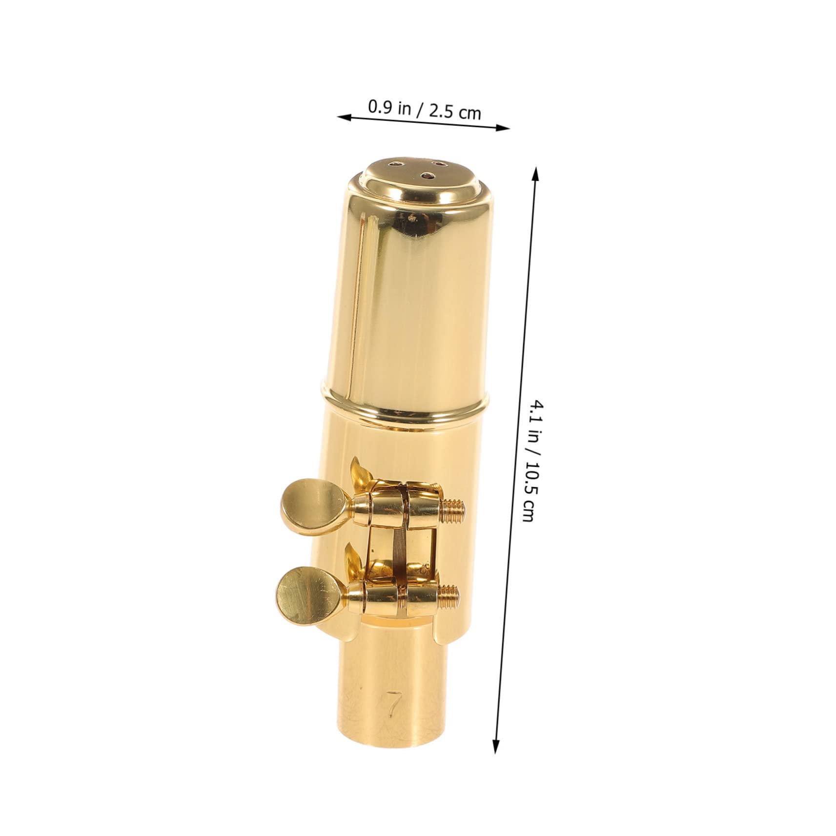 Abaodam Bec de Saxophone Alto Métal Lisse sans Bavure pour Débutants et Étudiants
