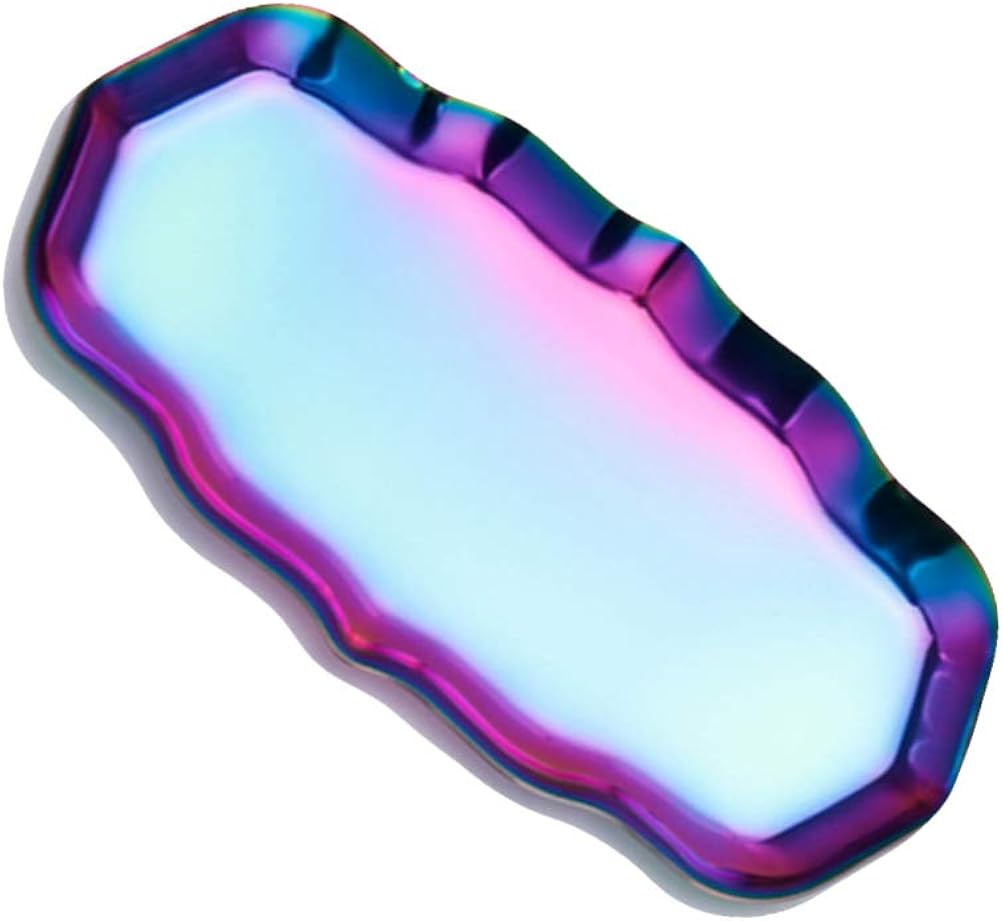 Cabilock Bunte Schmuck Display Schale Edelstahl Halskette Armband Ring