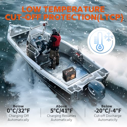 Image of LiTime 24V 50Ah LiFePO4 Battery, Bluetooth 5.0, Low-Temp Cutoff Protection, 4000+ Deep Cycle, Built-in 50A BMS, Group 24, Perfect for Trolling Motors, Yacht, Boat(2 Pack)