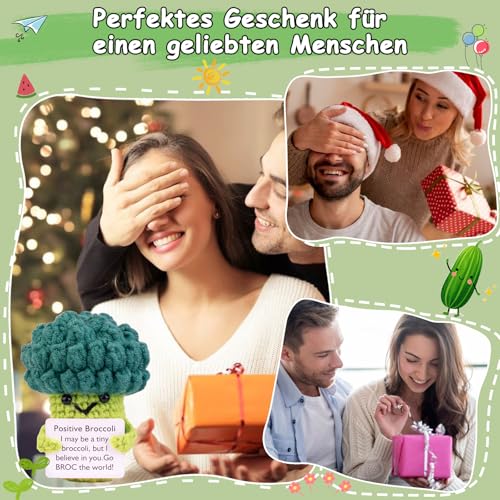 Mwmoeen Lustige Positive Kartoffel Pocket Hug, Kreative Positive Broccoli Puppe Beste Freundin Geschenke für Freundin Frauen(A28)