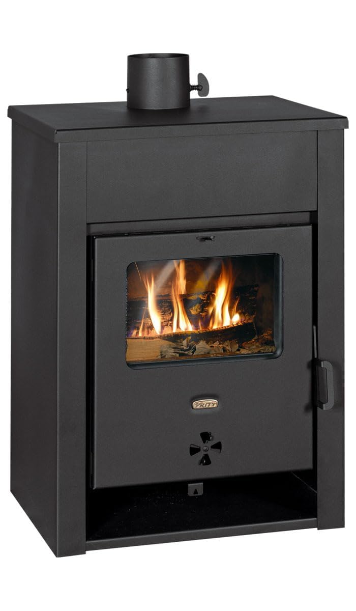 Prity K13 D Poêle à bois 11,6 kW Classe d'efficacité énergétique A+ 81,9 % d'efficacité 81,9 % Tuyau de fumée Ø 130 mm Construction en acier et fonte