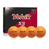 Volvik S3 Orange Golf Balls #1-#4 12-Ball Pack