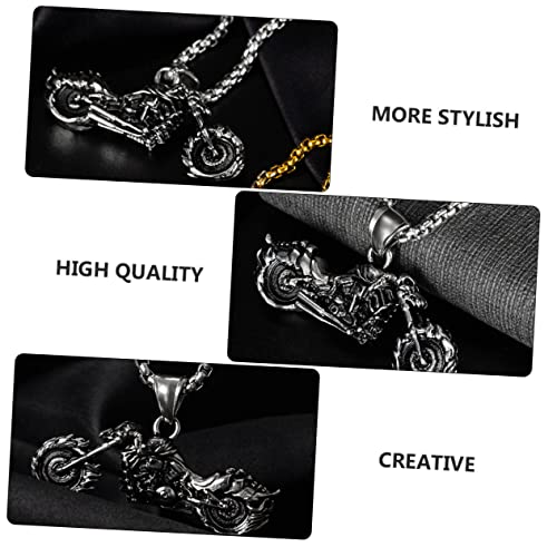 GALPADA 1 Peça Colar De Motocicleta Colar De Aço Inoxidável Joias De Aço Inoxidável Para Homens Cola