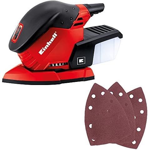 Einhell Multischleifer TE-OS 1320 (130 W, Schwingkreis-Ø 2 mm, Schleiffläche 150 x 150 x 100 mm, Staubfangbox, inkl. 3x Schleifpapier) Cover