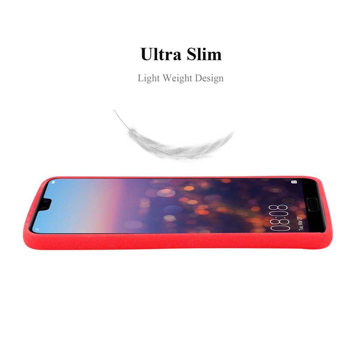 Cadorabo Custodia compatibile con Huawei P20 PRO in CANDY ROSA - Morbida Cover Protettiva Sottile di Silicone TPU con Bordo Protezione - Ultra Slim Case Antiurto Gel Back Bumper Guscio