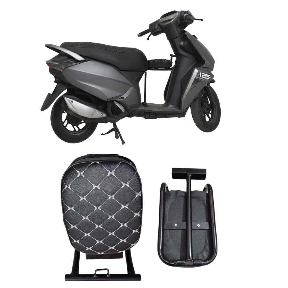 AMB Front Baby Seat for Scooty Activa | Foldable Child Chair for Scooter | Soft Cushioned Support | Adjustable Safe Kids Riding Seat | Heavy Duty Metal Build | Universal Fit for All Scooties