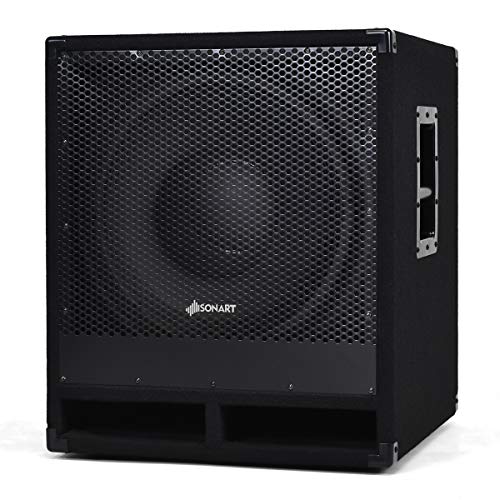 Costzon 2000 Watts 15" Active Powered PA DJ/Pro Subwoofer with DSP, 4" Voice