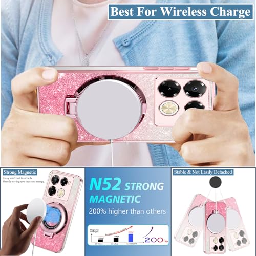 Coque Infinix Note 40 Pro Plus 5G transparente pailletée compatible MagSafe - 7