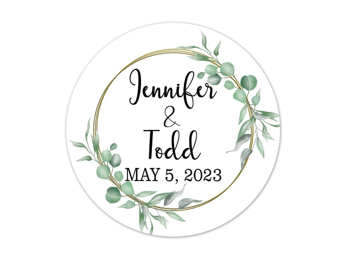 Amazon.com: Minimalist Party Favor 1-inch Round Stickers, 63pc ...