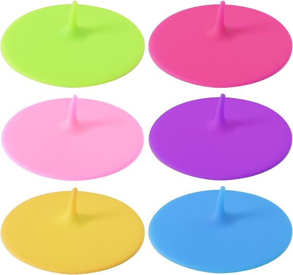 Disnace tapas de silicona de 10 cm, 6 piezas – Imagen 1