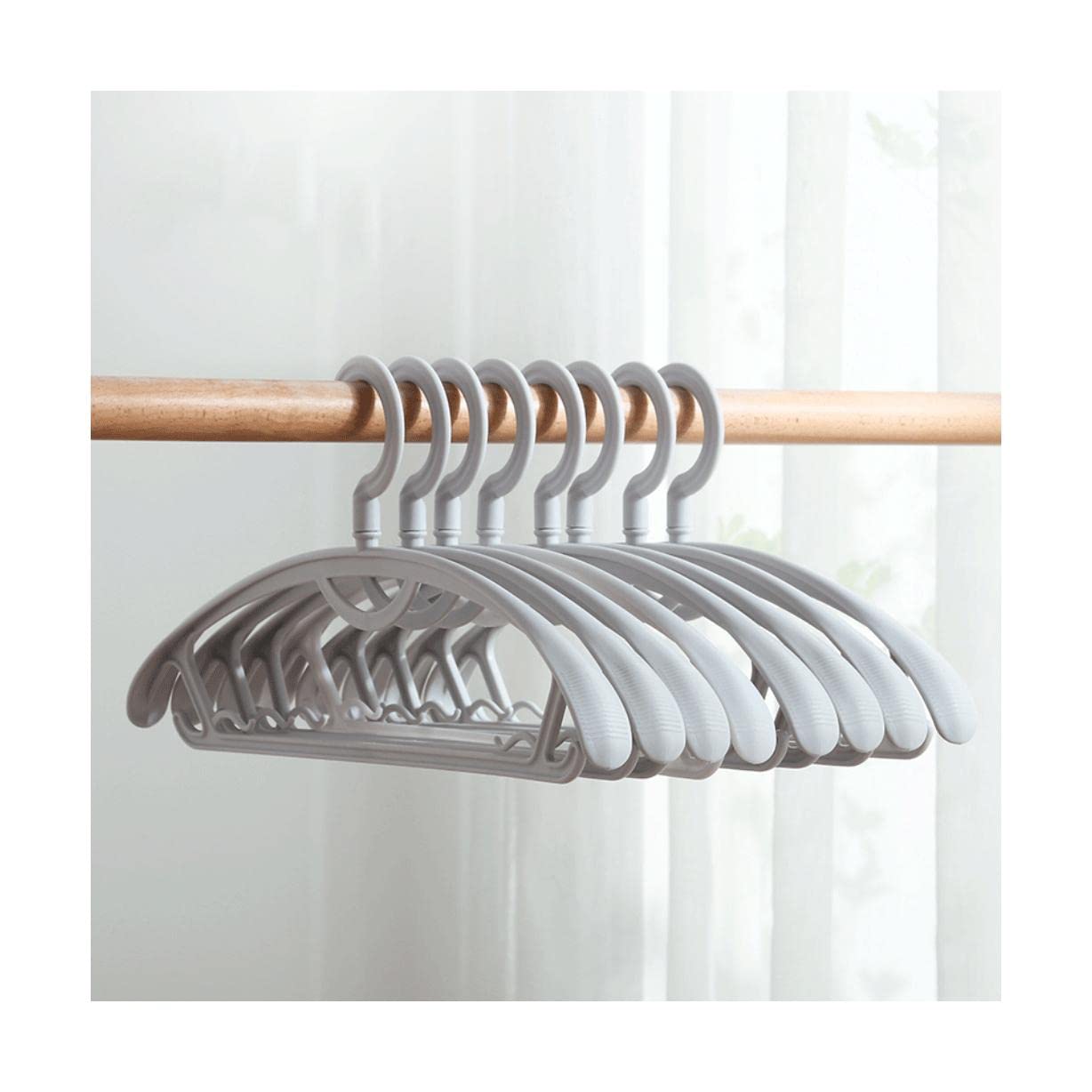 TXGJWRA Space Saving Hangers for Clothes Durable Coat Hanger Wide Shoulder Non-Slip Coat Hanger Household Bold Coat Hanger 30 Pcs Hangers Coat,D