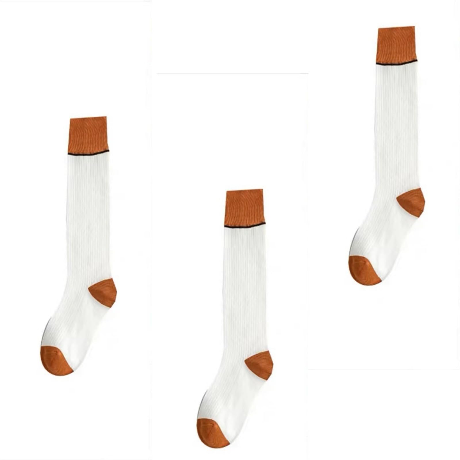 Chaussettes athlétiques mignonnes de style occidental avec maille douce blanche lot de 50