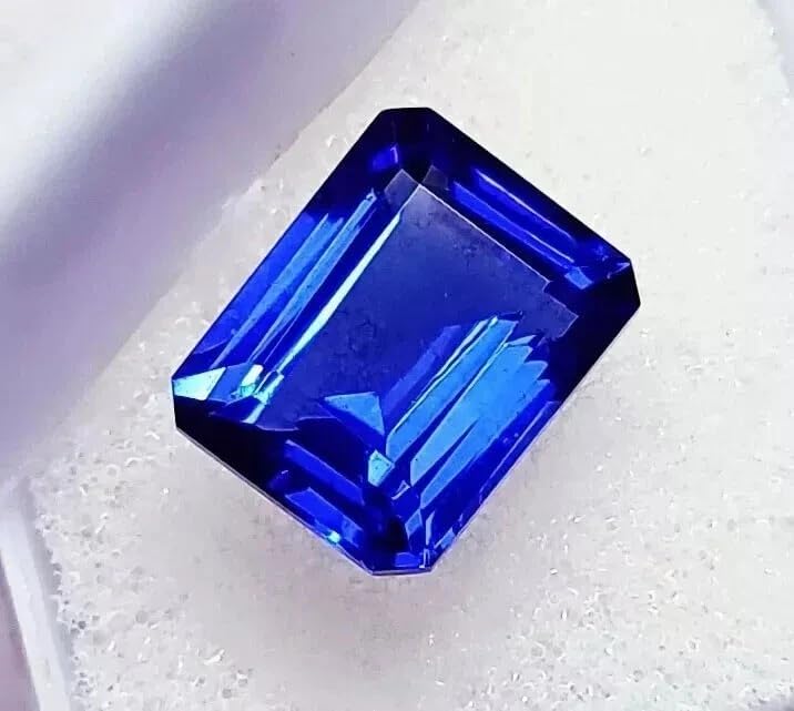 Natural 10.24 Ct Kashmir Blue Sapphire | Emerald Cut Certified Loose Gemstone Unmounted Precious Stone for Ring, Pendant & Jewelry
