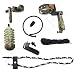 SinoArt Archery Acccessories Combo Set Archery Upgrade, 5 Pin Bow Sight with Level and Light, Arrow Rest, Stabilizer, Sling, Peep for Compound Bow and Recurve Bow (Camo)