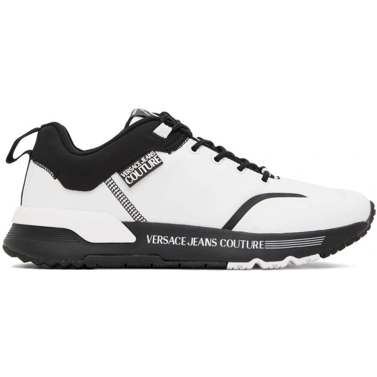 VERSACE JEANS COUTURE 74YA3SA2 Men's Fashion Sneakers, white, 6 UK:  Amazon.co.uk: Fashion