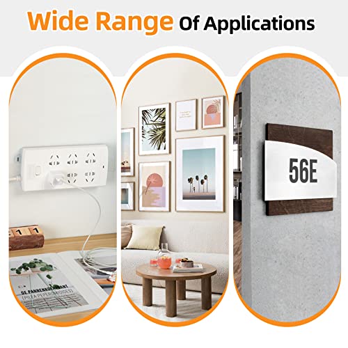 Picture Hanging Strips, Double Sided Mounting Tape Heavy Duty, Picture Hanging Kit Damage Free For Wall, Removable Wall Picture Hanging Hooks Adhesive Tape Strips For Office Decor Large 80 Strips #TOP7