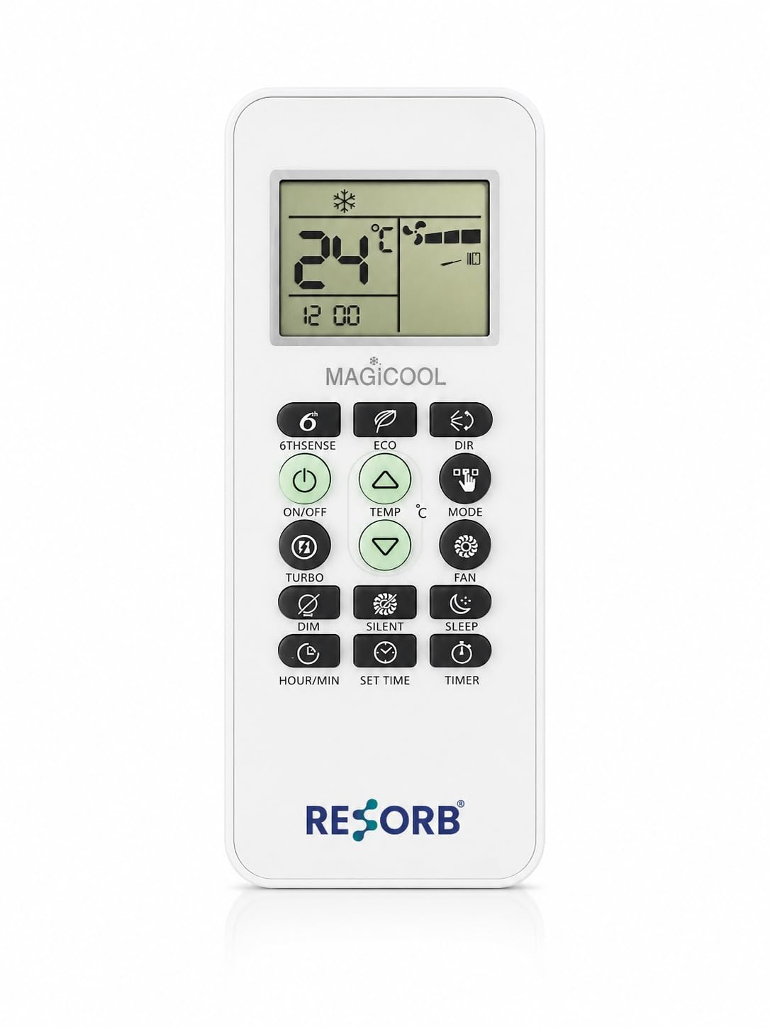 AC Remote Compatible with Whirlpool Magicool Split & Window Air Conditioner | 6th Sense, Eco, Dim, Silent, Sleep & Timer Functions | White RE 173-image-9