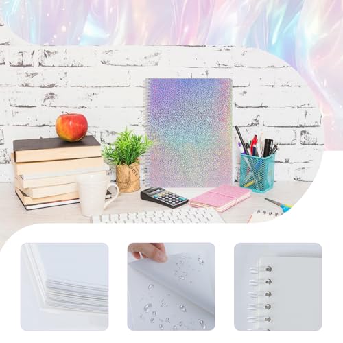 Álbum Reutilizable para Coleccionar Stickers, Libro de Almacenamiento con Papel de Liberación en Blanco, 40 Hojas, Tamaño A5 (8,3 x 5,8 pulgadas), Encuadernación Metálica Giratoria de 360°, para Adultos y Niños miniatura 4