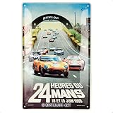 Nostalgic-Art Retro Blechschild, 20 x 30 cm, 24h Le Mans 