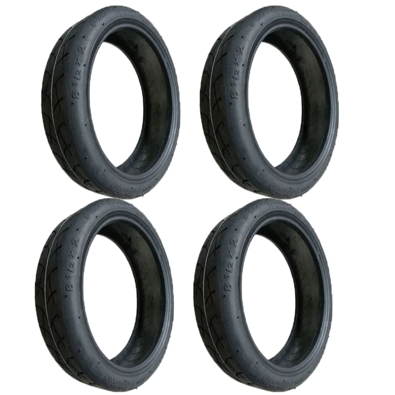 Pneu Trotinette Electrique,Roue de Trottinette éle 4 PCS 8.5 "Mise à Niveau Tree de Pneu de Pneu électrique Tubes de Roue de Pneu extérieur Pneu
