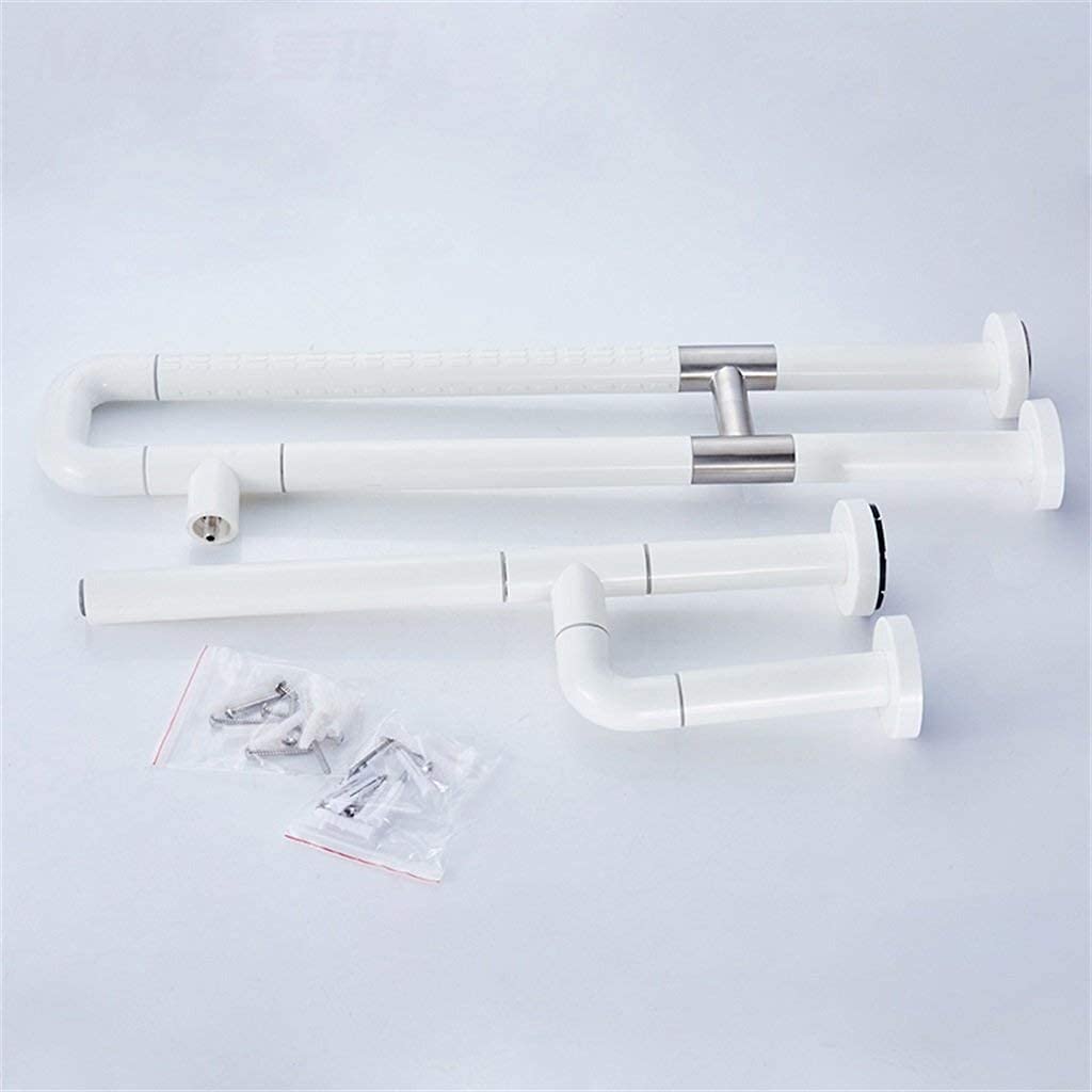 Barra de Seguridad para Ducha Resistente sin Plomo, Barras de Agarre para Inodoro, Tubo de Aluminio de Nailon Tipo U, Nailon Antideslizante, Base más Gruesa, Mango de baño para Personas Mayo