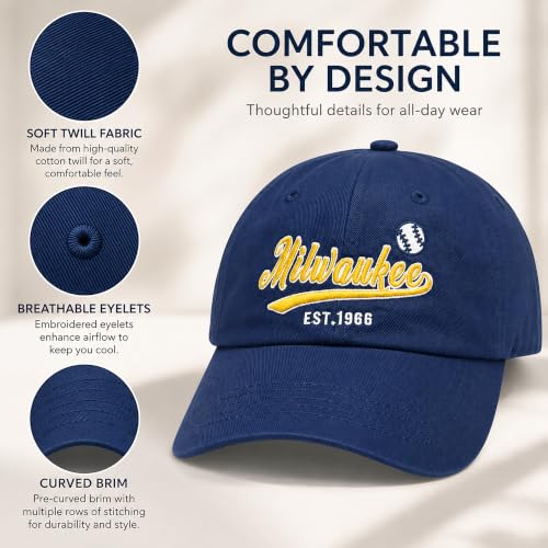 Image of Cap Hat Classic Vintage Embroidered Hat Cap for Men Women Teenager Cap Adjustable