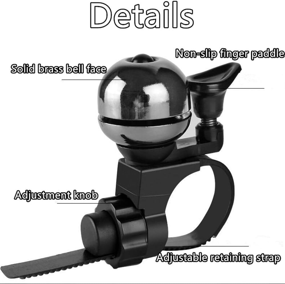 Classic Bike Bell Pure Copper Bicycle Bell Loud Crisp Clear Sound Bicycle Bike Bell for Adults Kids image 4