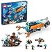 Produktbild LEGO City Deep-Sea Explorer U-Boot 60379 Bauspielzeug Set, Ozean-U-Boot Spielset mit Schiffswrack-Einstellung, 6 Minifiguren und 3 Haifischfiguren für fantasievolles Spielen, Geschenkidee ab 7 Jahren