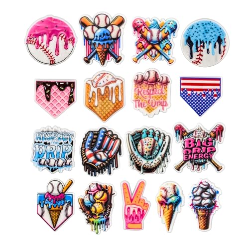 XQNB Baseball Shoe Charms Accessories Sports Shoes Decoration Charm for Girls Boys Men Women Party Favor