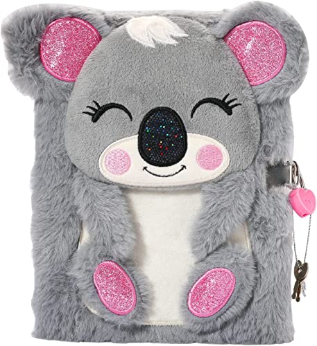 powerking Diary for Girls, Koala Journal Notebook and School Notebook withmit 160 linierten Seiten zum Schreiben und Zeichnen, for Kids and Children,Christmas Birthday