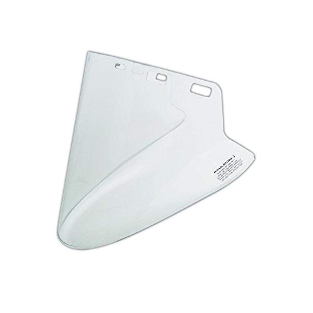 Paulson IM20-L6F IM20L6F Clear 10" x 20" x .060" Lexan Face Shield, 10x20, Green, 10x20