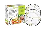 Precise Portions Food Portion Control China Plates for Healthy Eating