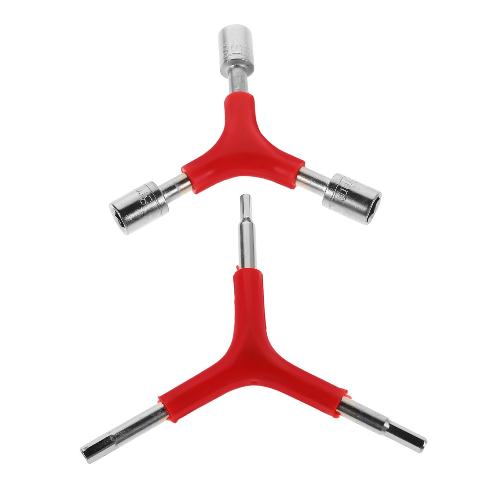 VANZACK 2-Piece Bicycle Repair Kit Includes Wrench and Key Compact and Lightweight for Quick Trips Y-Shaped Mini Tool for Bike