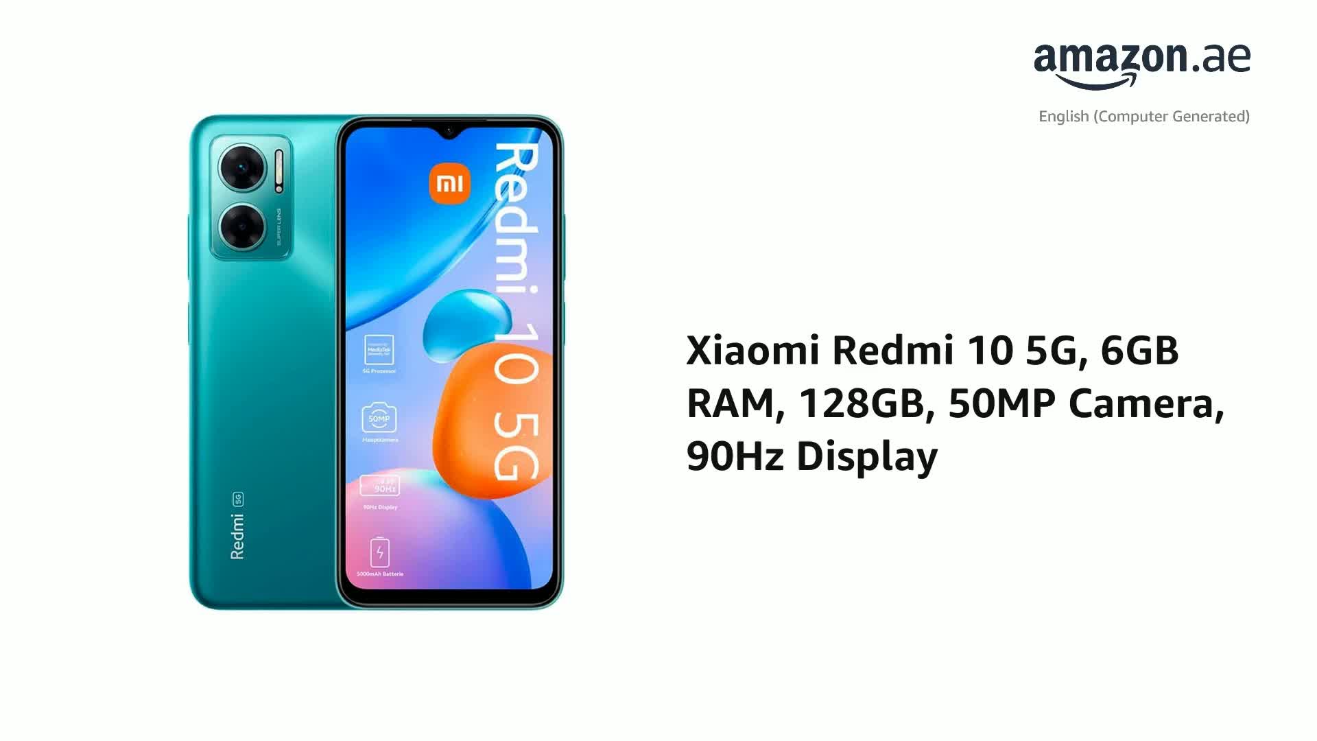 Xiaomi Redmi 10 5G (Aurora Green 6GB RAM, 128 Storage) - 90Hz 6.58