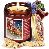 Christmas Candles Christmas EVE Soy Candle Gifts for Women Men Sugared Plums Candied Fruits and Rum