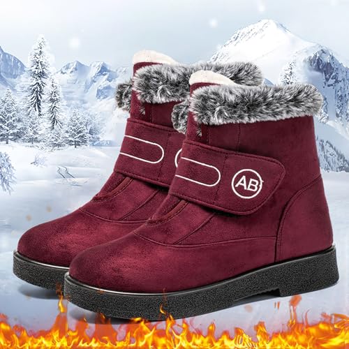 Bottes de neige chaudes doublées et imperméables avec semelle crantée antidérapante - 4