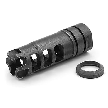 FLATLINER マズルブレーキ ブラック　ハイダー SRVVタイプ マズルブレーキ（フラッシュハイダー） | GUNNUT