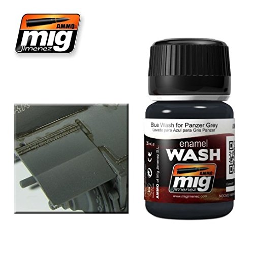 Mig JimenezAmmo MIG-1006 Enamel (35 Ml) Blue Wash for Panzer Grey, Multicolour