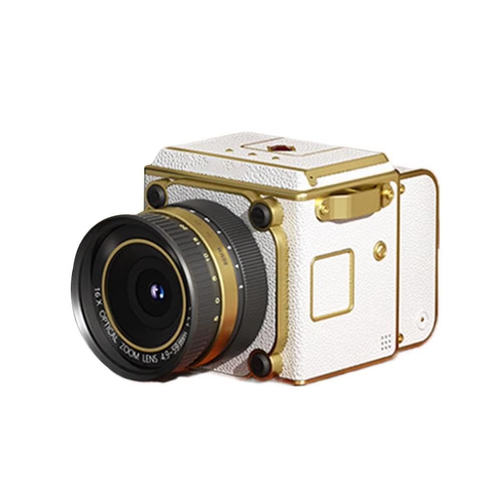 Cámara digital retro CCD de resolución 4K y diseño portátil a color con zoom de 16X 8